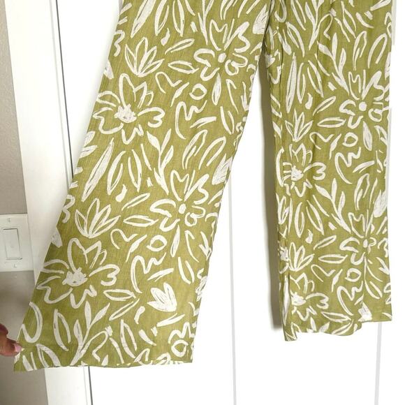 NWT Wantable Be Cool Floral Pants in Lime Print Women’s M - Picture 4 of 8